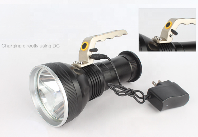 3*18650 Rechargeable Batteries Led Flash Torch Light 10W T6 High Power Led Searchlight