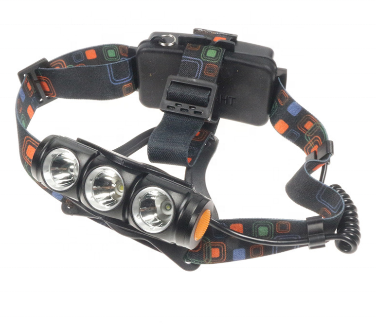 Multi Function 1500 Lumens XMLT6 2XPE LED Waterproof USB Headlamp Miner Cap Lamp for Mining