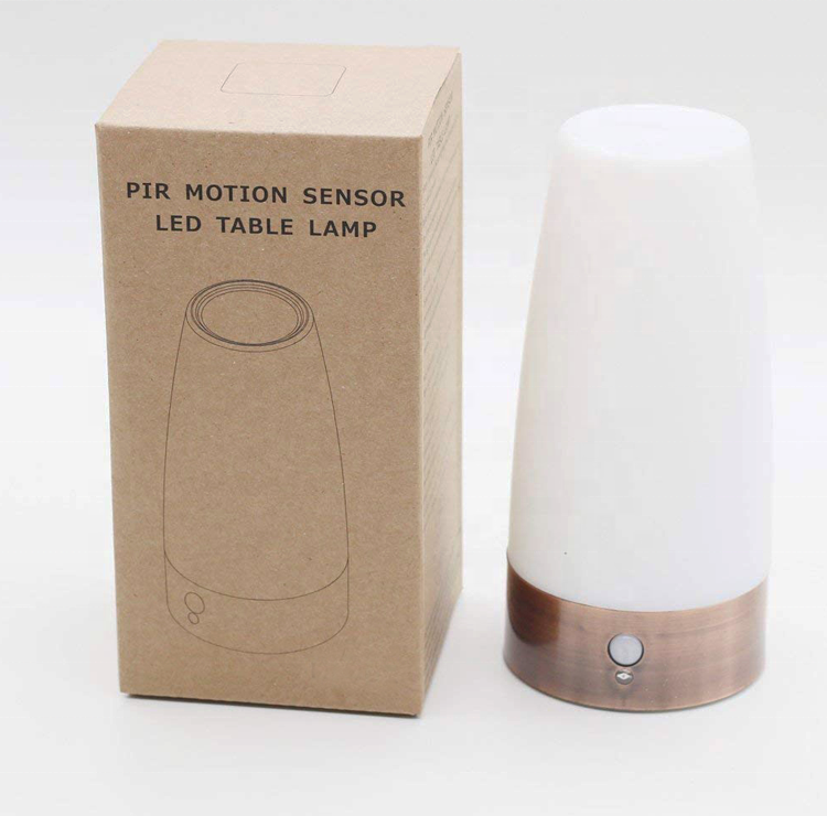 Wireless Retro European Living Room Battery Operated Table Lamp Sensor Motion Mini Led Night Light/ Battery Powered Desk Lamp