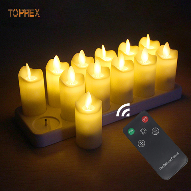 Realistic Bright Flameless  Led Tea Light Candles For Wedding Birthday Party Romantic Tealight Decoration