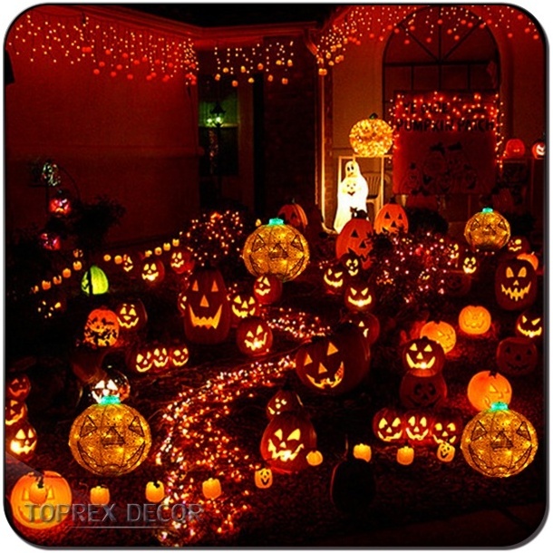 Professional factory pumpkin lantern led lights christmas halloween led lights