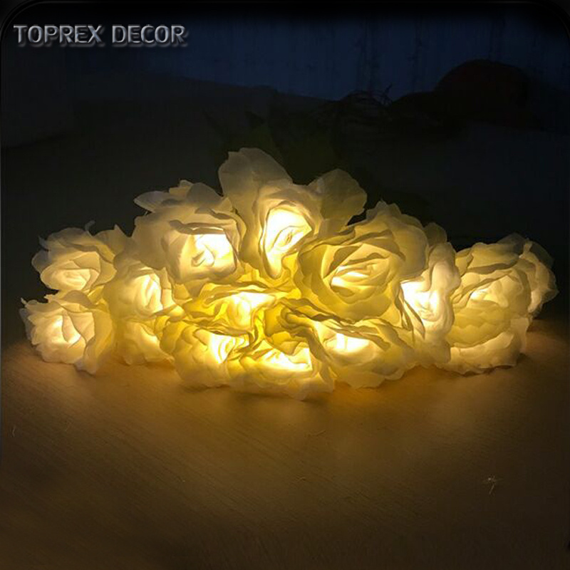 Toprex Decor Artificial LED Light Stick Plastic Decorative Flower for Wedding Decoration and Party Supplies Gifts