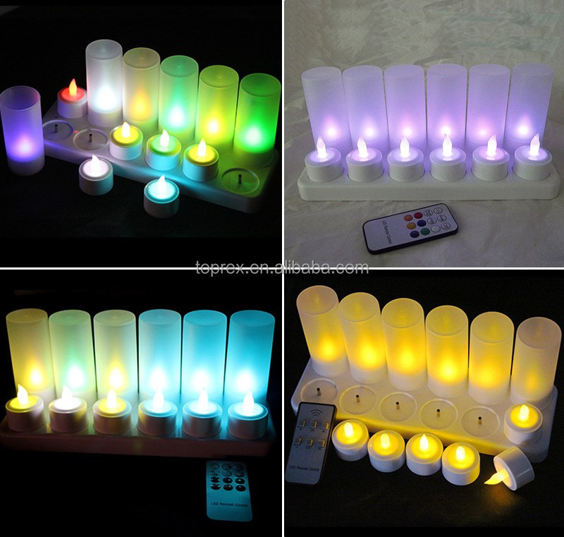 Wedding Table Centerpieces Decoration Real Moving Flame Electric remote candle led small Flickering Flameless Led Candles