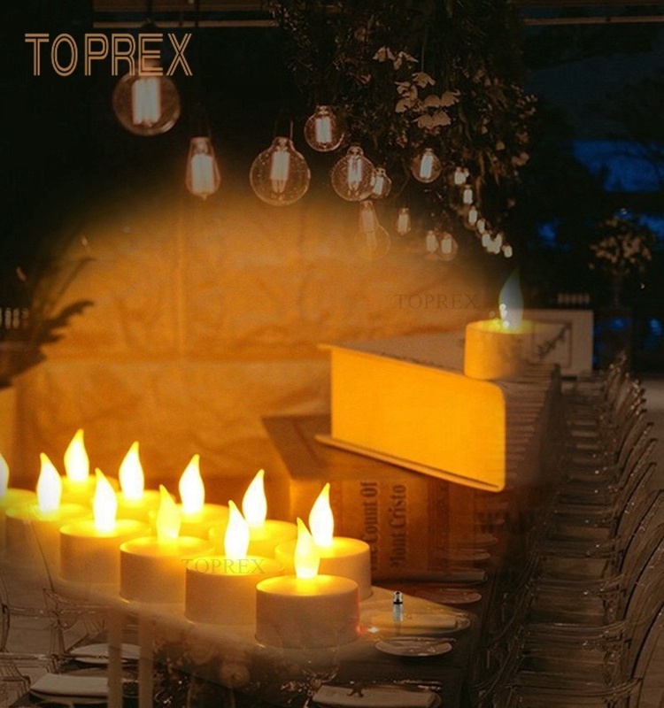 TOPREX DECOR 2021 Hot Sale Wedding Party Decoration Table Lamp Flameless Rechargeable LED Candle Tea Light For Holiday Christmas