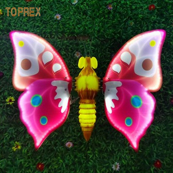 Holiday Decoration Led Garden Light Artificial Open Close Butterfly  Electric Decorative Butterflies In 3D