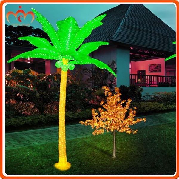 Excellent IP65 Outdoor Waterproof Holiday Event Decoration Palm Tree Light Artificial Led Lighted Coconut Tree