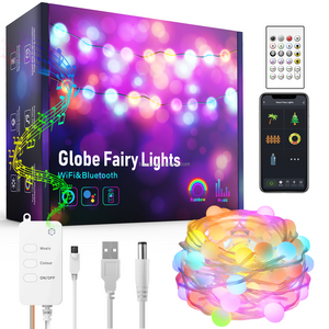 10m waterproof smart bulbs wifi bulbs rgb colour christmas lights strip Compatible with Alexa, Google and App Control