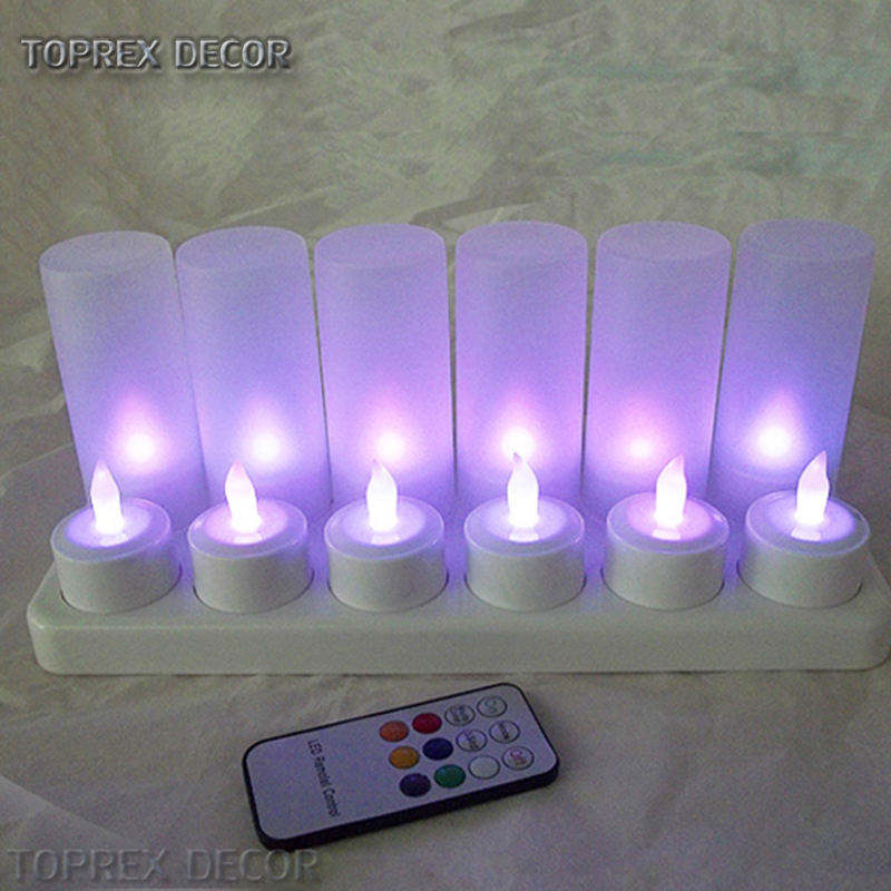 Wedding Table Centerpieces Decoration Real Moving Flame Electric remote candle led small Flickering Flameless Led Candles