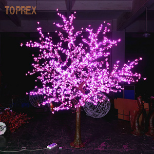 Artificial tree outdoor cherry blossom tree lamp outdoor wedding props with waterproof decorative light