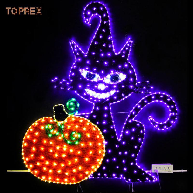 2023 Festive & Party decoration Halloween Pumpkin Ghost Bat led motif lights  Halloween decoration