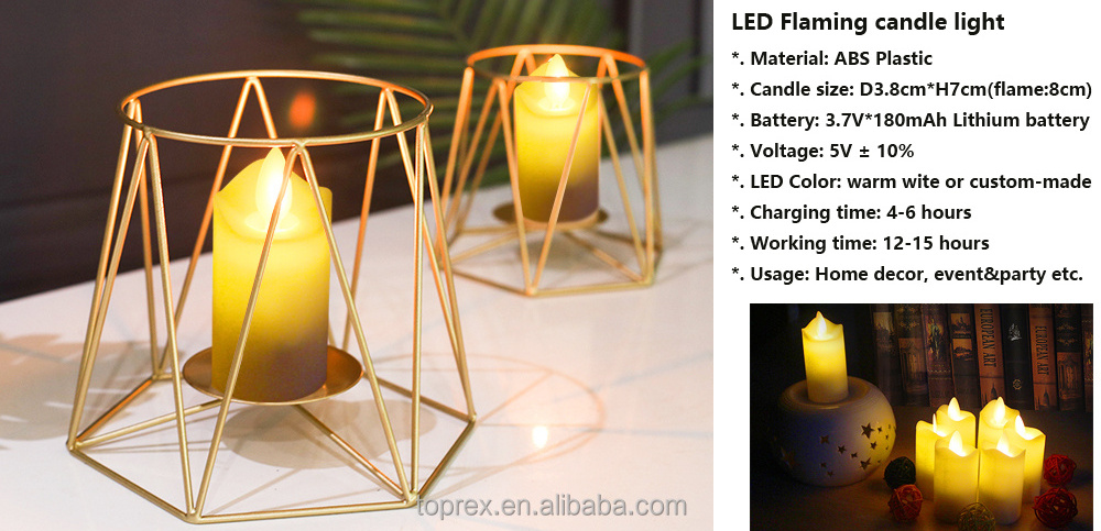 Wedding Table Centerpieces Decoration Real Moving Flame Electric remote candle led small Flickering Flameless Led Candles