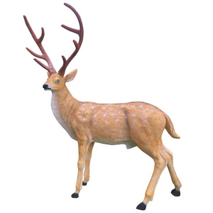 Scenic theme park decor indoor outdoor statue use ip65 waterproof longer life span led resin motif deer lights Christmas Animal