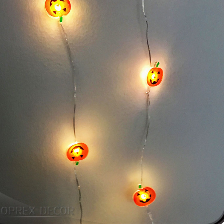 Toprex Led Copper Wire Lights Waterproof Outdoor And Home Decoration Holiday Decorative Halloween String Pumpkin Light