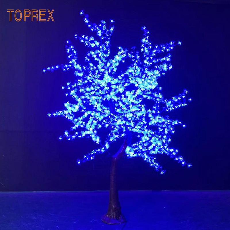 Artificial tree outdoor cherry blossom tree lamp outdoor wedding props with waterproof decorative light