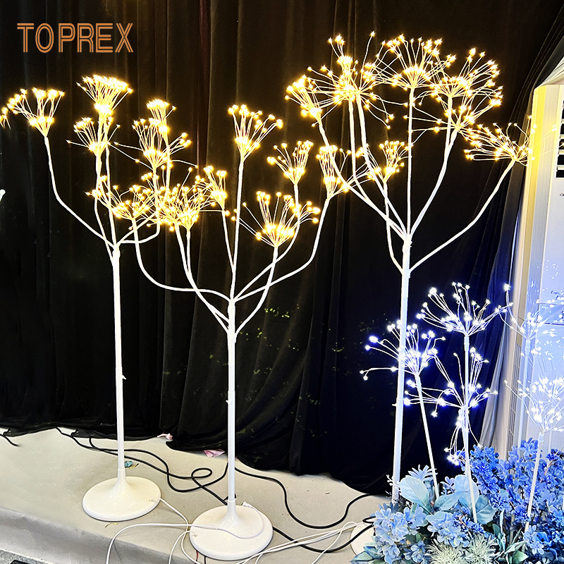 Outdoor Wedding Decoration Metal LED Garden Lawn Light for Landscape Holiday Fireworks Trail Light with DC/AC Power Supply