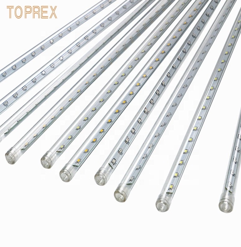 TOPREX DECOR 30CM 50CM 80CM Warm White Raindrop Snowfall LED Meteor Shower Fairy Light For Christmas Wedding Party