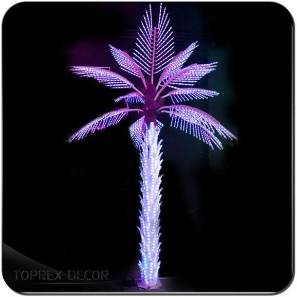 2022 hot sale safe fiber optic palm trees