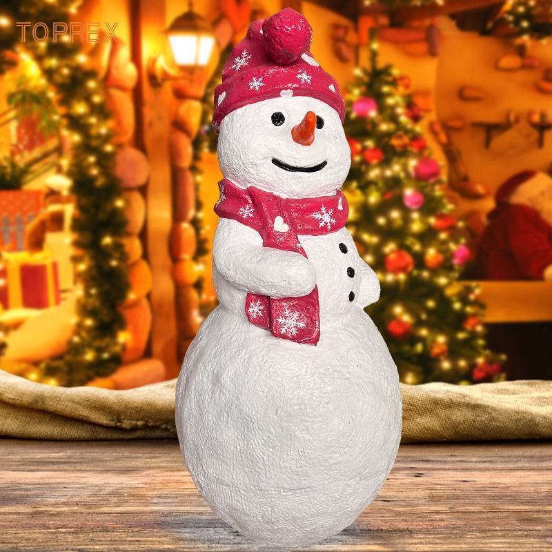 Customizable Hot Christmas Decoration Blow Mold Snowman Fiberglass Ip65 3D Large Christmas Snowman