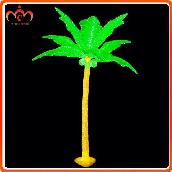 Excellent IP65 Outdoor Waterproof Holiday Event Decoration Palm Tree Light Artificial Led Lighted Coconut Tree