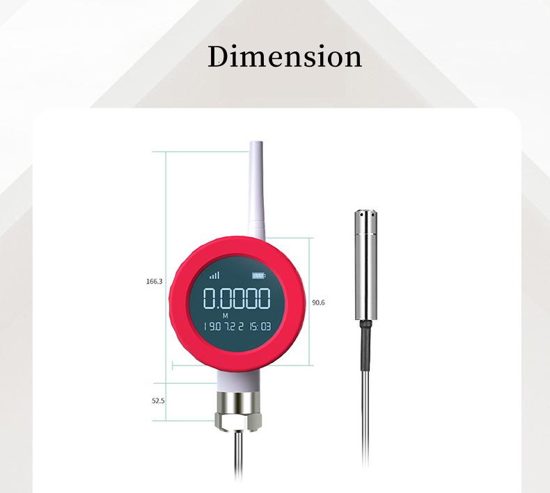 High quality NB-IoT wireless digital liquid level sensor smart liquid water fuel tank level gauge 4-20mA