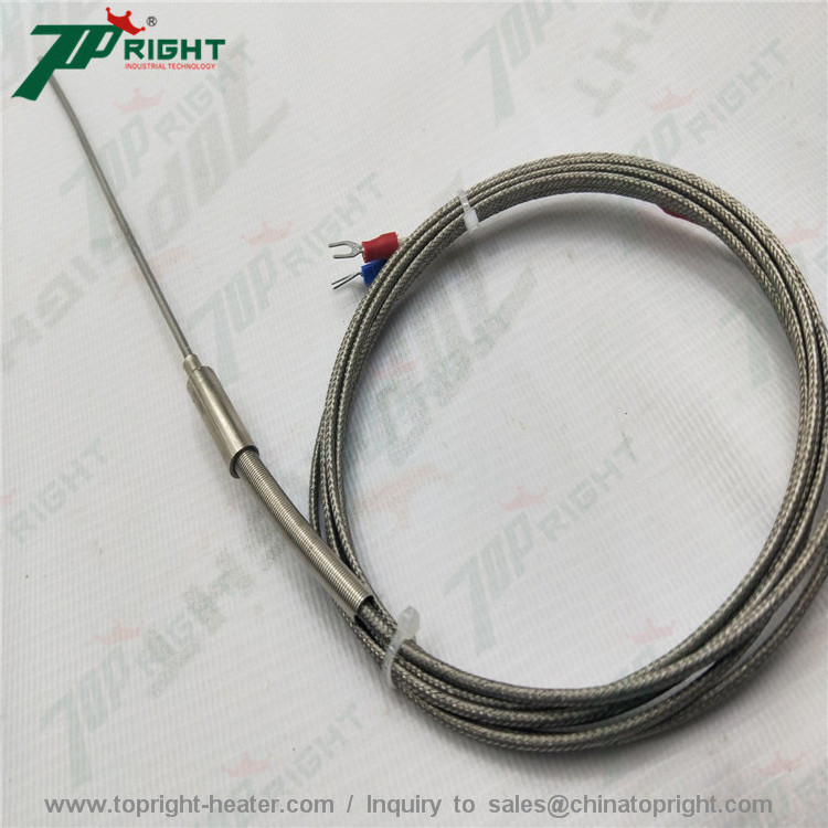 Probe 1x200mm J type thermocouple/temperature sensor customized wire length 500mm