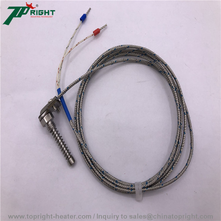 type K thermocouple with fiberglass/silicone/telfon/PVC thermocouple compensation/extension cable/wire