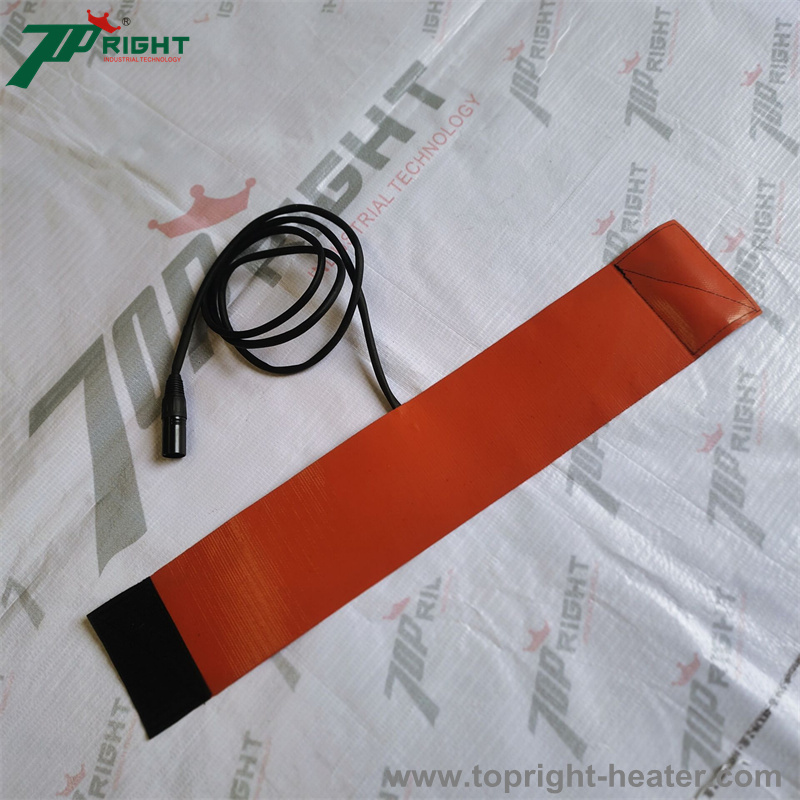 Size 1740*100mm Electric Heating Strips Silicone Rubber Heating Element with temperature controller