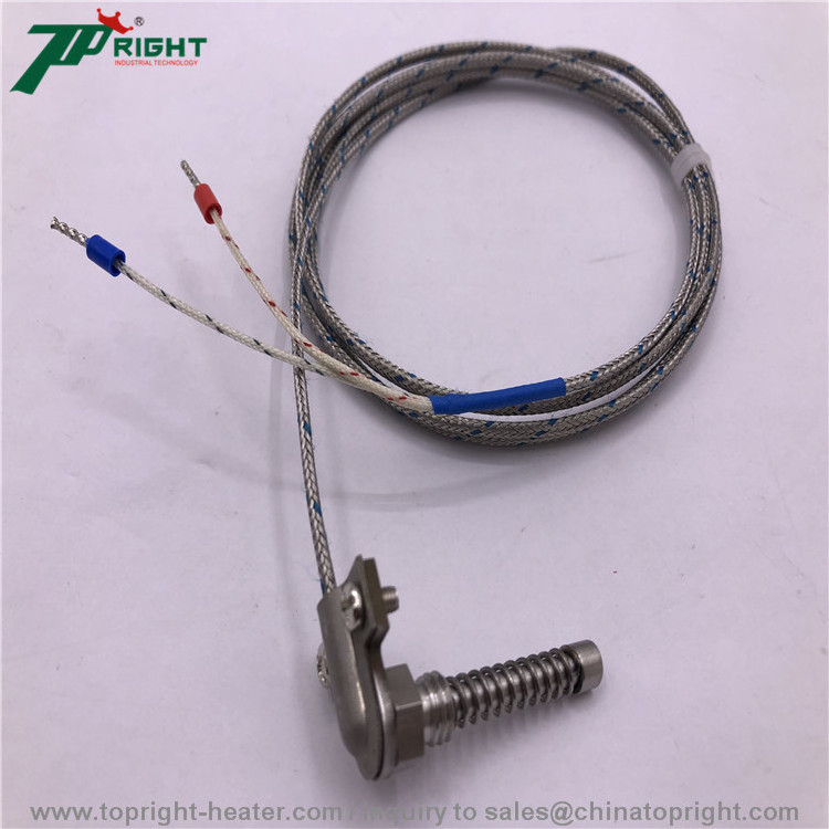 type K thermocouple with fiberglass/silicone/telfon/PVC thermocouple compensation/extension cable/wire