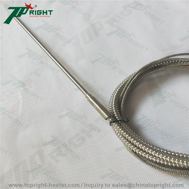 Probe 1x200mm J type thermocouple/temperature sensor customized wire length 500mm