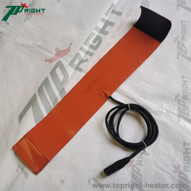 Size 1740*100mm Electric Heating Strips Silicone Rubber Heating Element with temperature controller