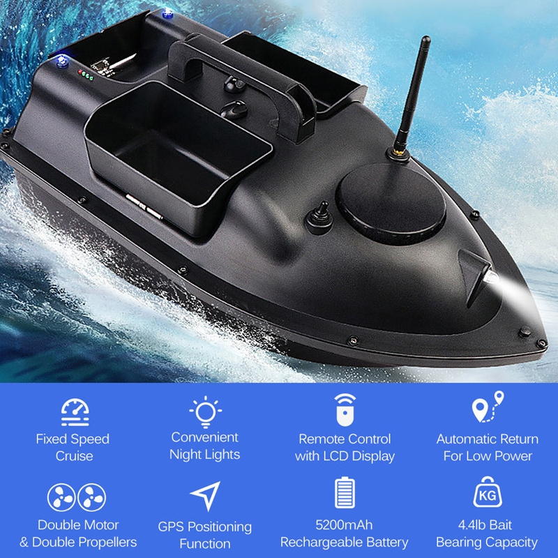 Top Right FBB1002 Bait Boat GPS Large Capacity 12000mAH Wireless Control GPS Fishing Bait Boat