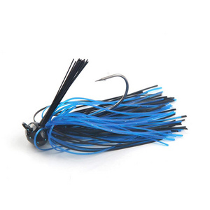 Top Right RJ303 Football Jig Silicone Skirts Tungsten Football Jig For Bass Fishing