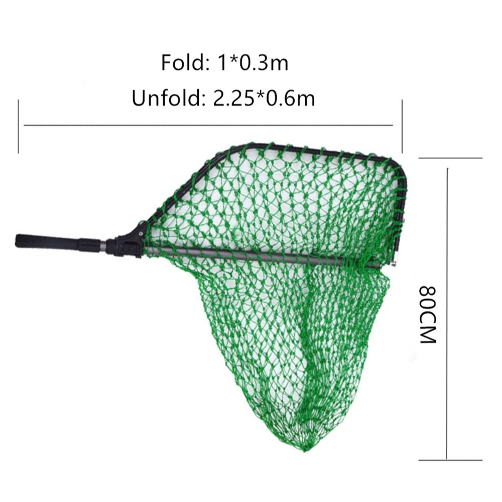 Top Right LN102 Landing Net Aluminum Alloy Telescopic Landing Net Carp Fishing Landing Net