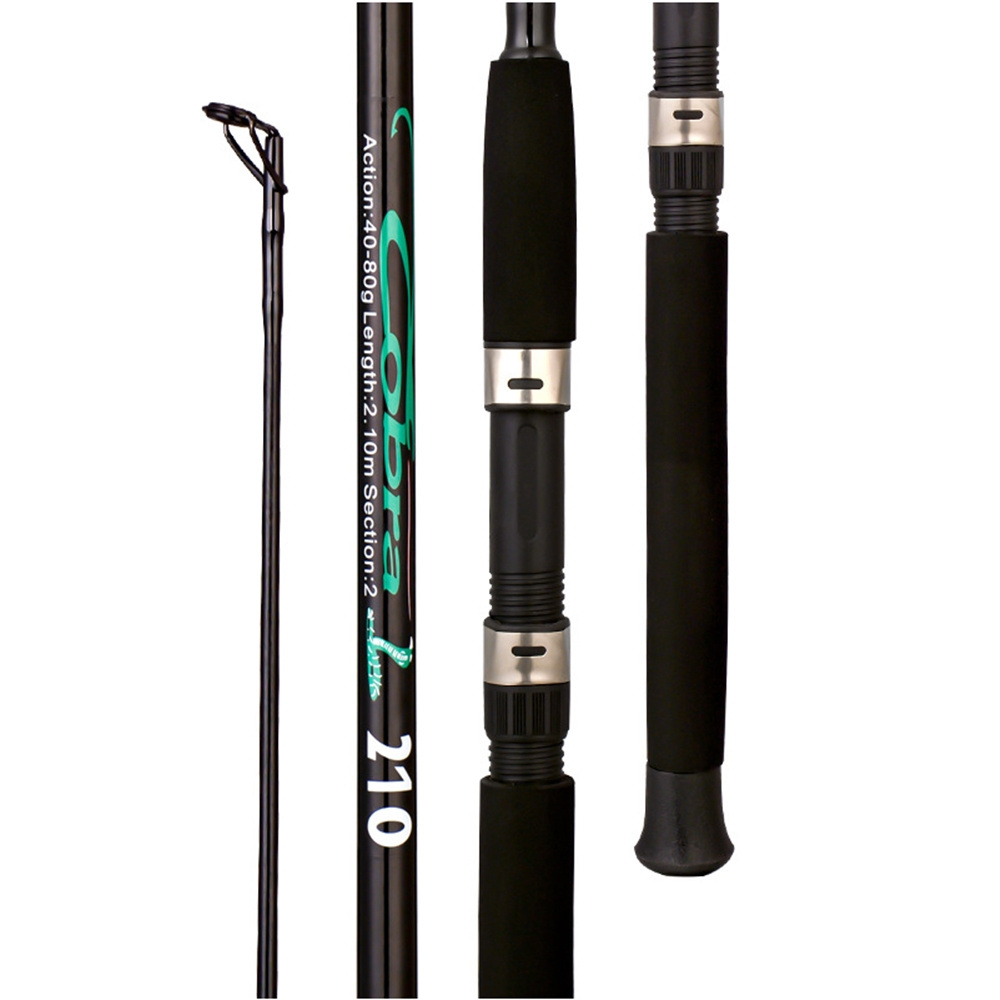 Top Right LR210MH-2S 2.1m 149g Two Sections Spinning Rod Medium Heavy Fishing Fiberglass Rod Saltwater Spin Rods