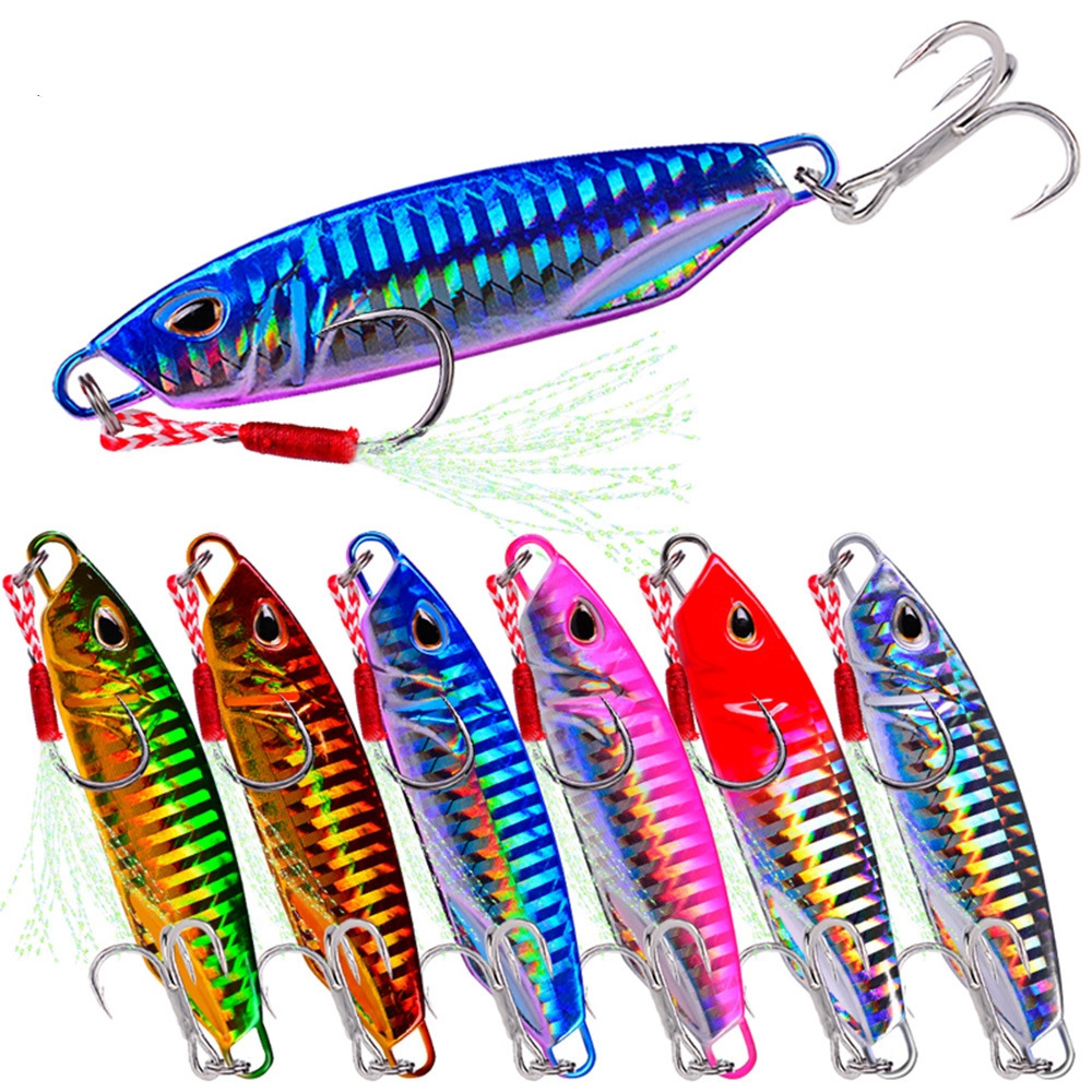 Top Right JIG093 10g~50g Metal Fish Bait Japanese Fishing Jig Jigging Lure Deep Sea Fishing Lures Metal Artificial Baits