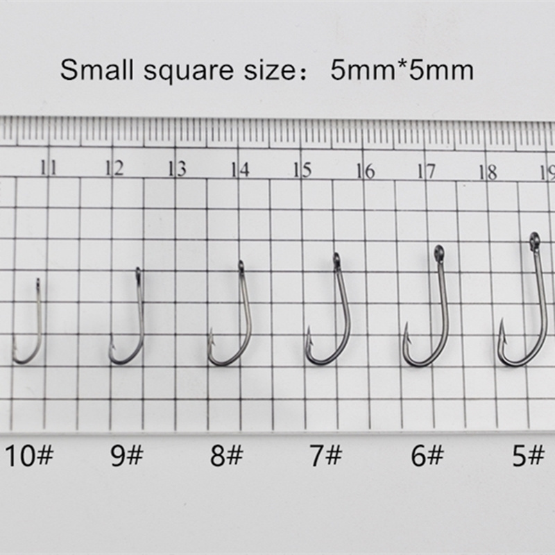 Top Right FH605 O'Shaughnessy Hook High Carbon Steel Fishing Hooks Sea Worm Carp Single Circle Barbed Hook