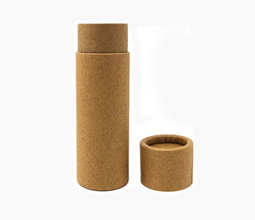 Biodegradable 0.3 oz Lip Balm Tube Packaging Kraft Paper Cardboard Tube For Deodorant Container Cylinder Packaging