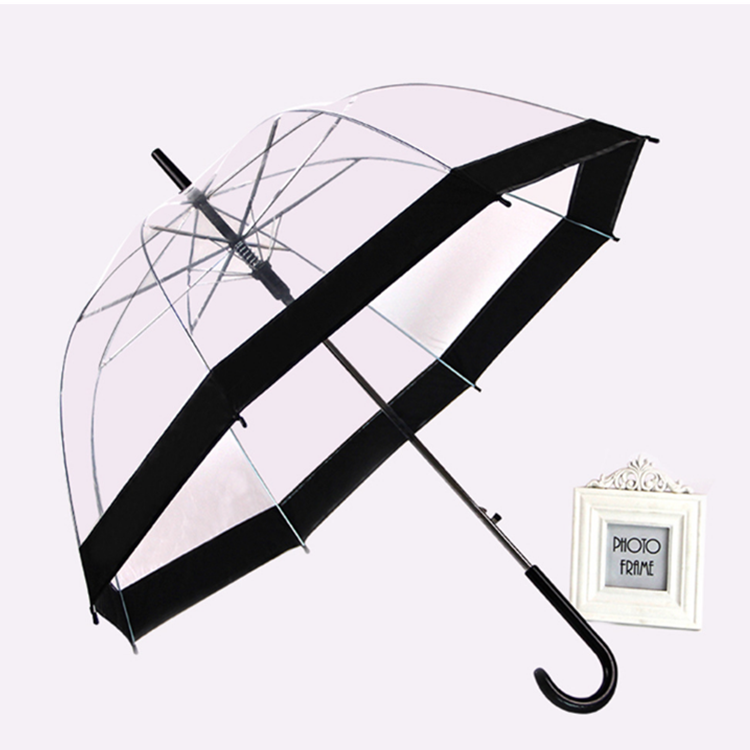 Customized 2020 New Fashion Raining  Transparent Dome Umbrella for women men children