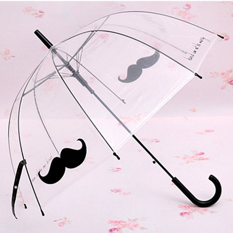 Customized 2020 New Fashion Raining  Transparent Dome Umbrella for women men children