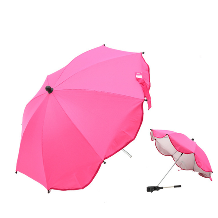 Customized uv Protection & Sun& Rain Outdoor Wheelchair Pushchair Baby Stroller  Parasol for Beach Umbrella