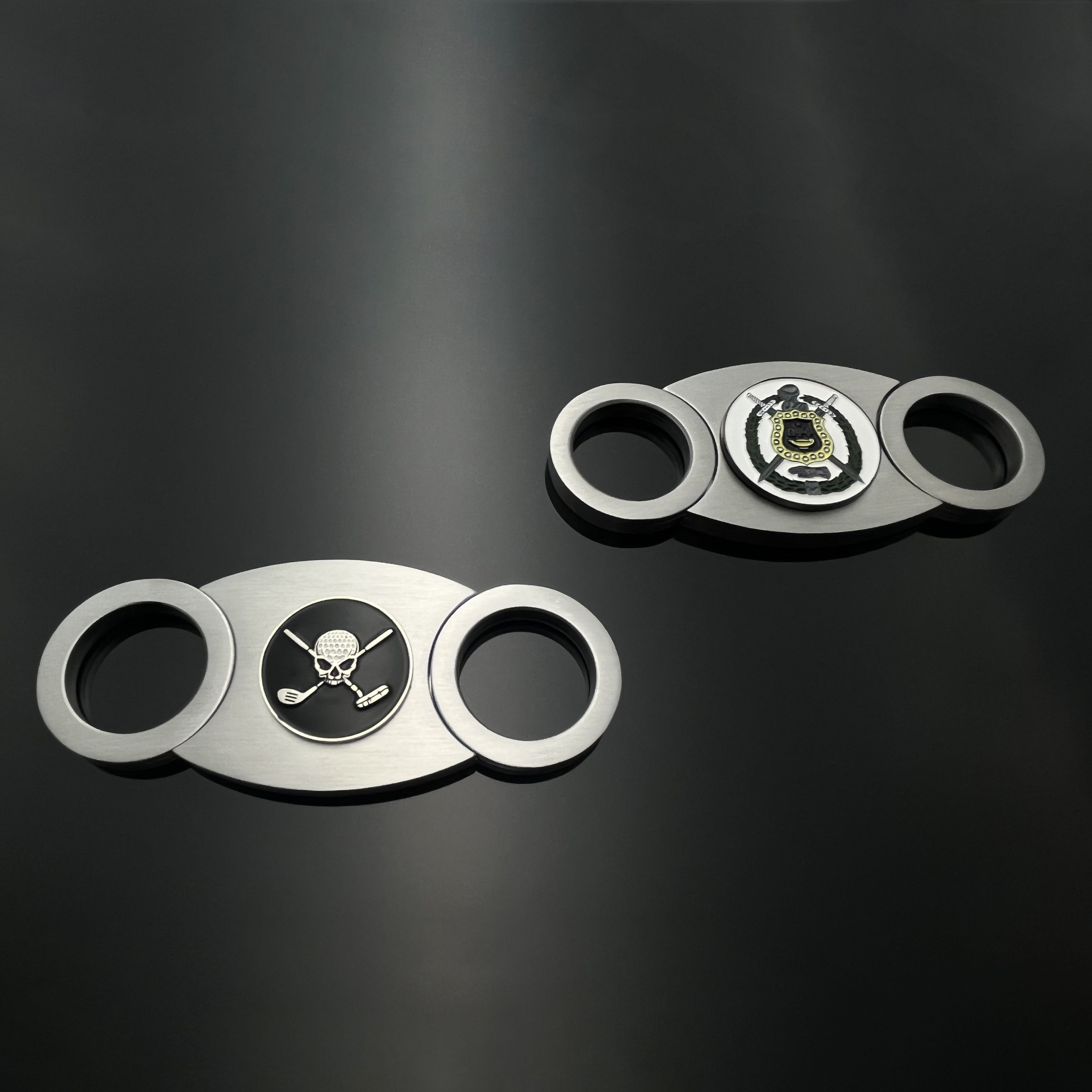 New Arrivals Cigar Accessories Custom Logo Metal Mini Stainless Steel Cigar Cutter Stand