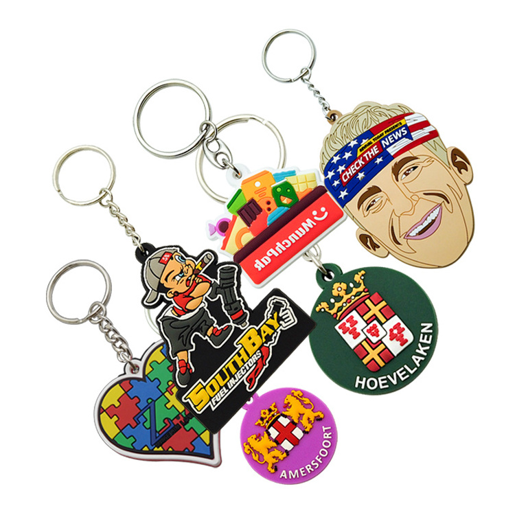 Promotion custom rubber soft pvc keychain pvc key ring accessories croc charm keychain