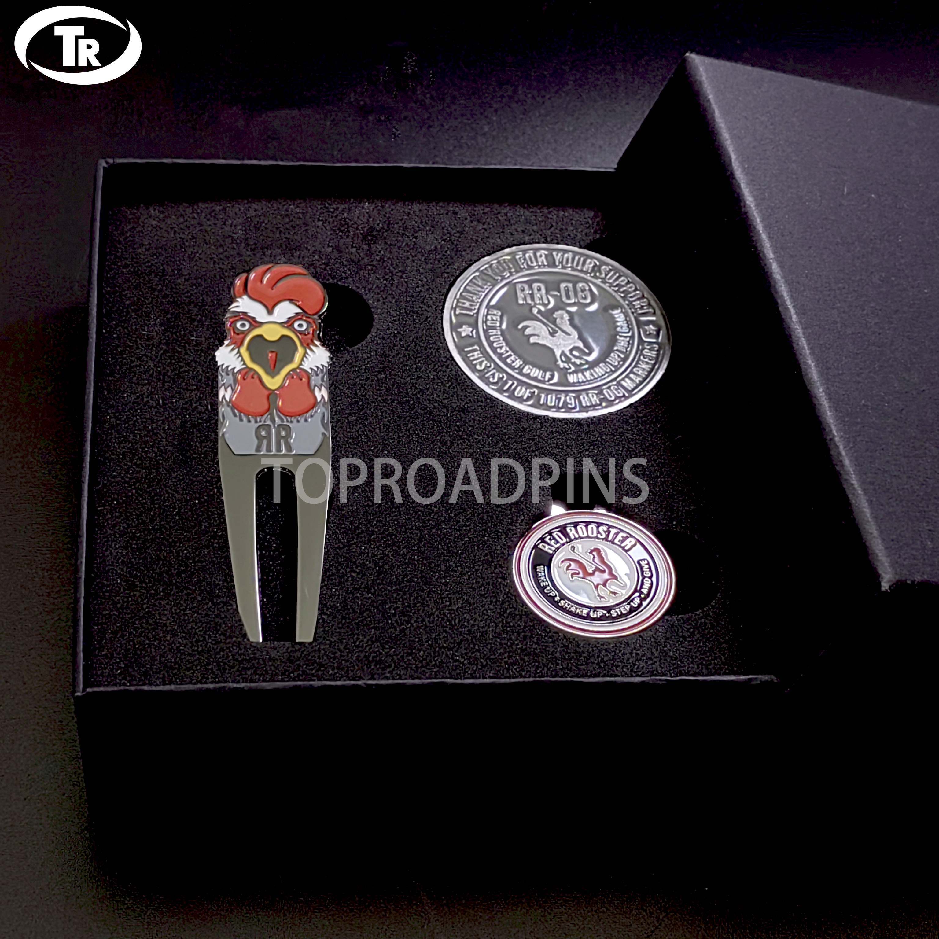 Wholesale Zinc Alloy Sublimation Blank Custom LOGO Marker Golf Divot Tool Lighter With Ball Marker