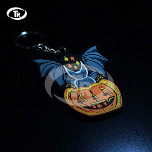 Promotion custom rubber soft pvc keychain pvc key ring accessories croc charm keychain