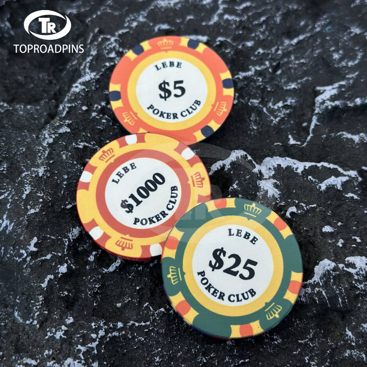 2023 High Quality Wholesale Personalize Logo Ceramic ABS Clay Poker Chips for Promotion Game