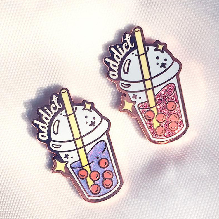 2020 New Trend Hot Sale free sample unicorn ice cream kpop enamel pin badge  Metal 3D Lapel Pins for Clothes