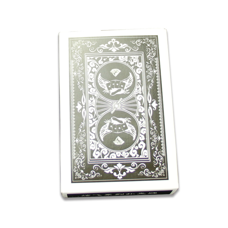 Low Moq Waterproof Personalized Logo Poker Cards sized Printing Black Gold Luxury Custom Playing Cards with Tin Box