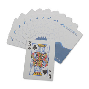 Custom Logo Branded Unique Bulk Personalised Playing cards Poker 280gsm Blue Core Paper Playing Card