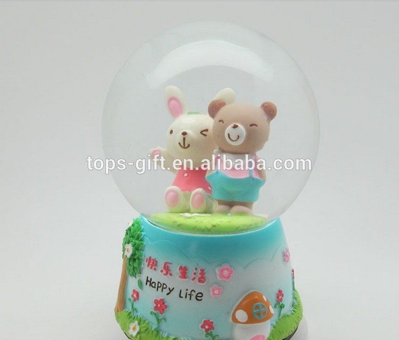 Custom Souvenir Wedding Favors Snow Globe Gifts Resin Water Globe Ball Glass Snowball