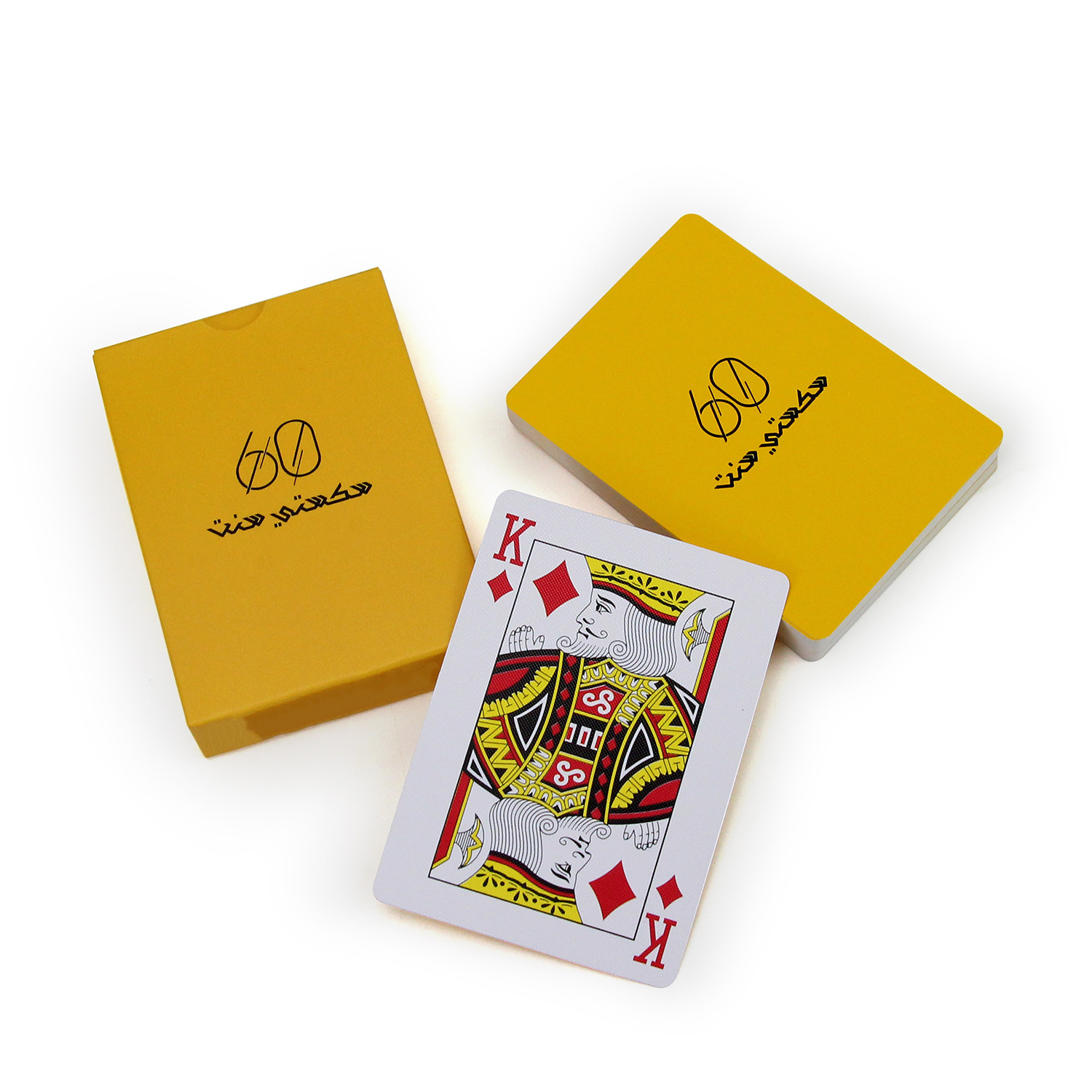 Waterproof Sublimation Front And Back Printing Logo Pvc Plastic Game Poker Custom Playing Card With Box